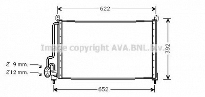 AVA QUALITY COOLING ol5229 -  Конденсатор, кондиционер